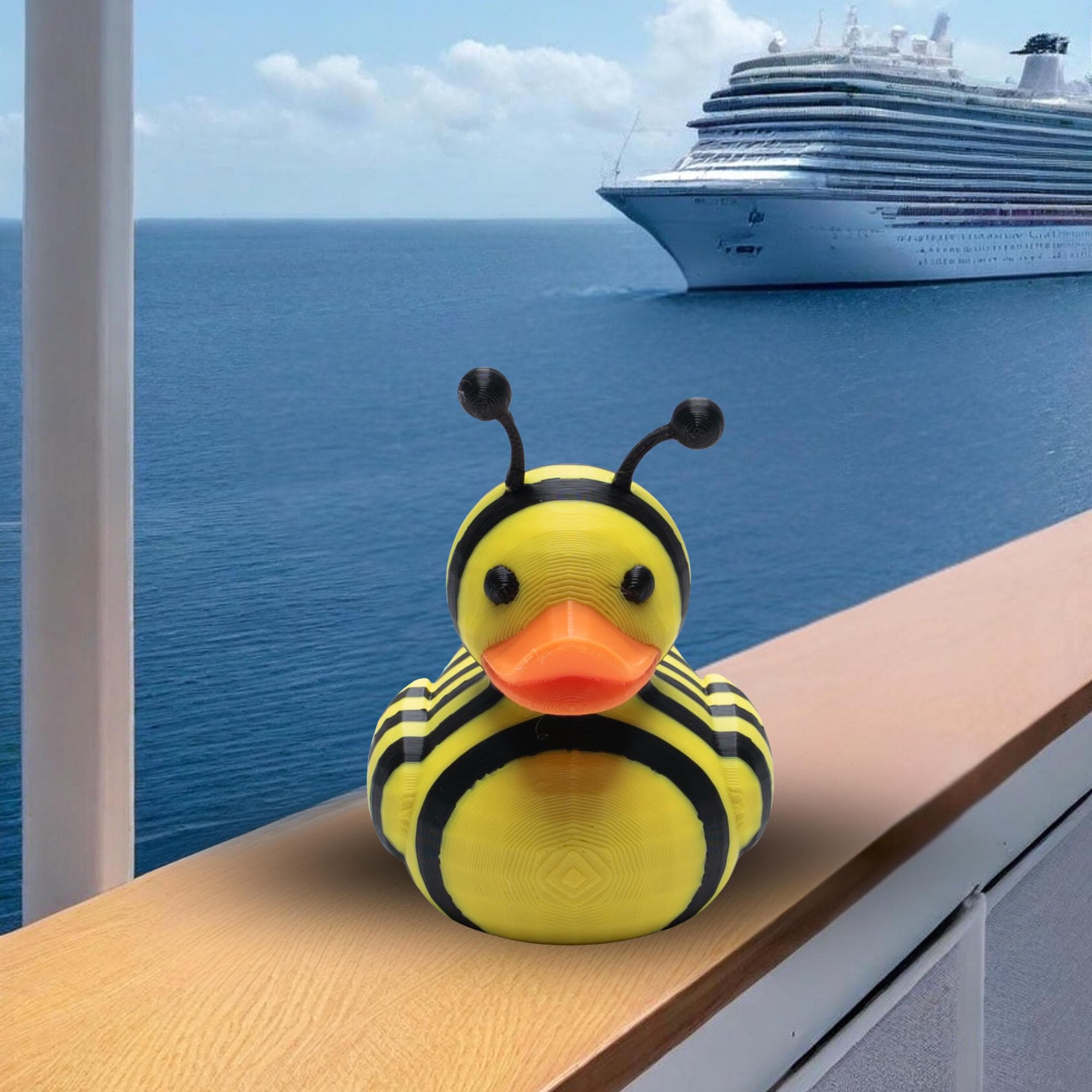 Bee Cruise Duck Gift Bumblebee Hide and Seek Duck for Cruise Adventures Cute Busy Bee Gift for Garden Lover Fun Door Surprise and Retirement