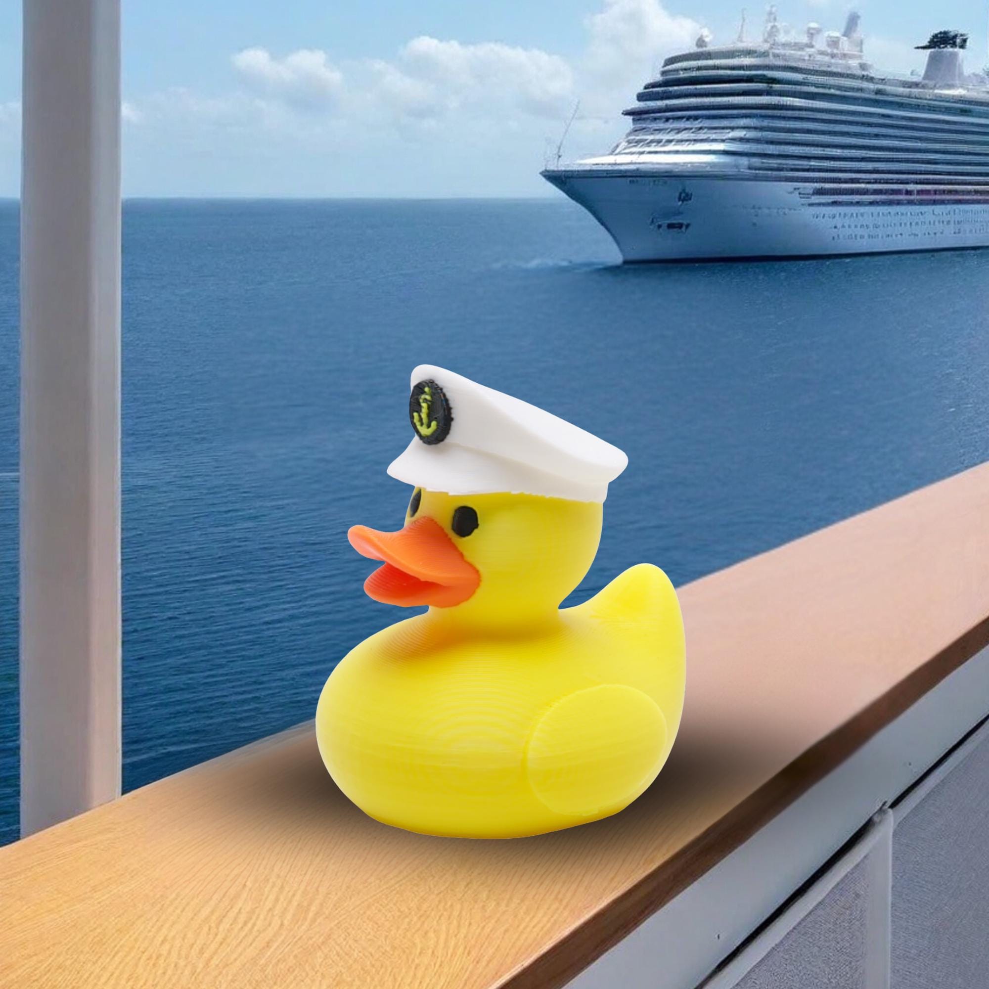 Captain Cruise Duck Gift Boat Lover Hide and Seek Duck Fishing Boat Gift for Dad Nautical Beach Party Favor Fun Souvenir for Ship Adventures
