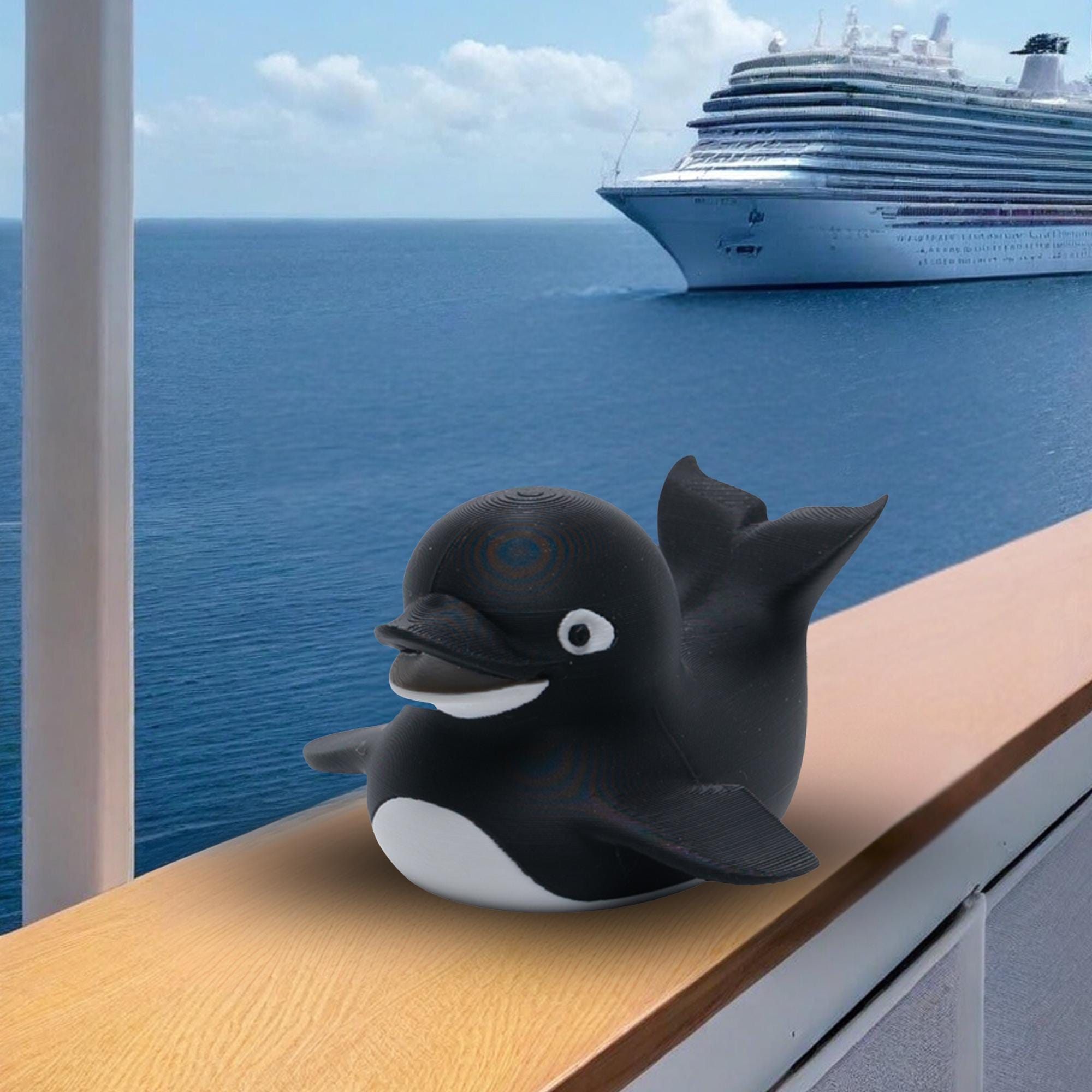 Orca Cruise Duck Gift Killer Whale Hide and Seek Duck for Alaska Adventures Shamu Duck Party Favor Wildlife Travel Keepsake Cruise Souvenir