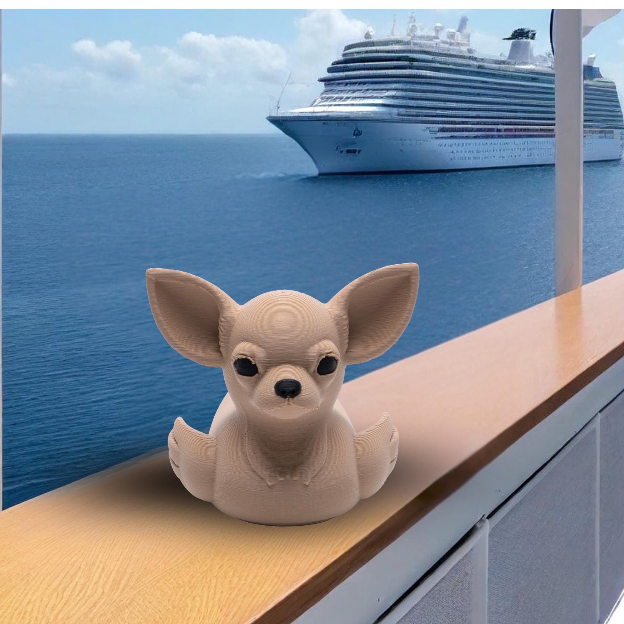 Chihuahua Cruise Duck Gift Dog Lover Hide and Seek Duck Breeder Thank You Gift Pet Owner Keepsake Cute Travel Duck for Collector and Cruiser