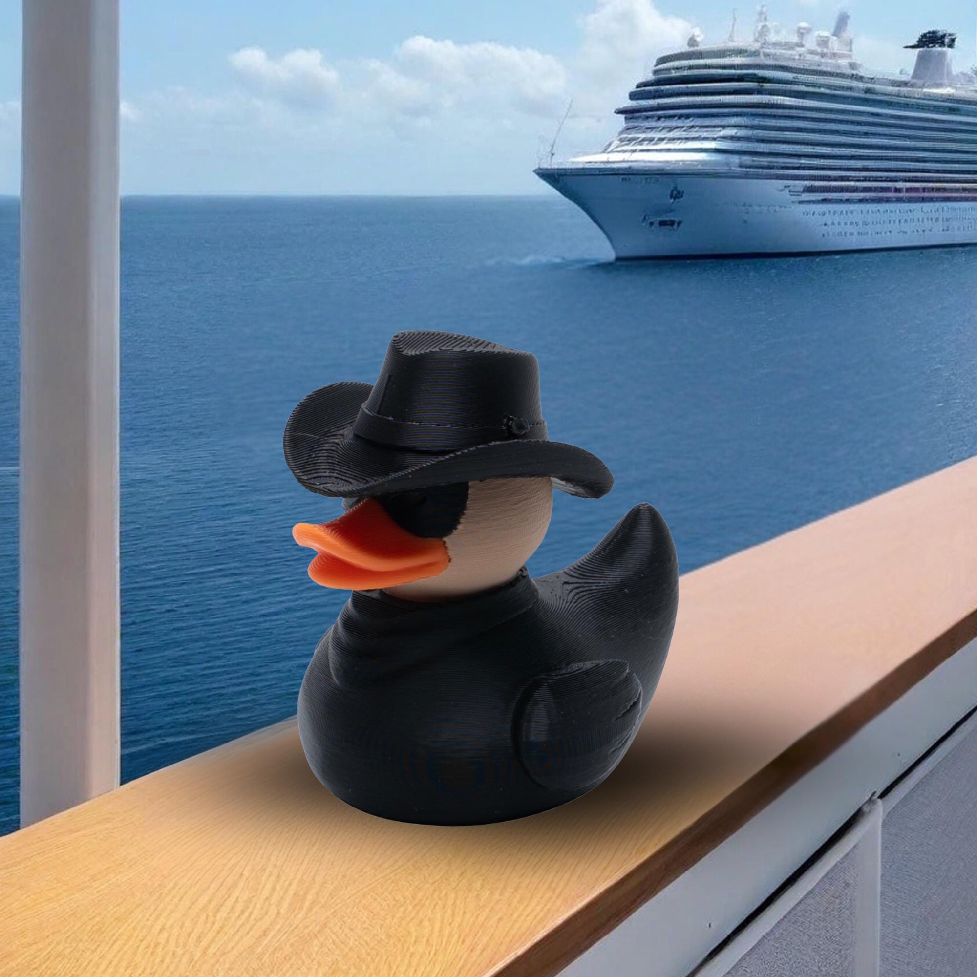 Outlaw Cruise Duck Gift Cowboy Hide and Seek Duck for Ship Adventures Rustic Western Party Favor Gift for Him Nautical Keepsake for Cowboys