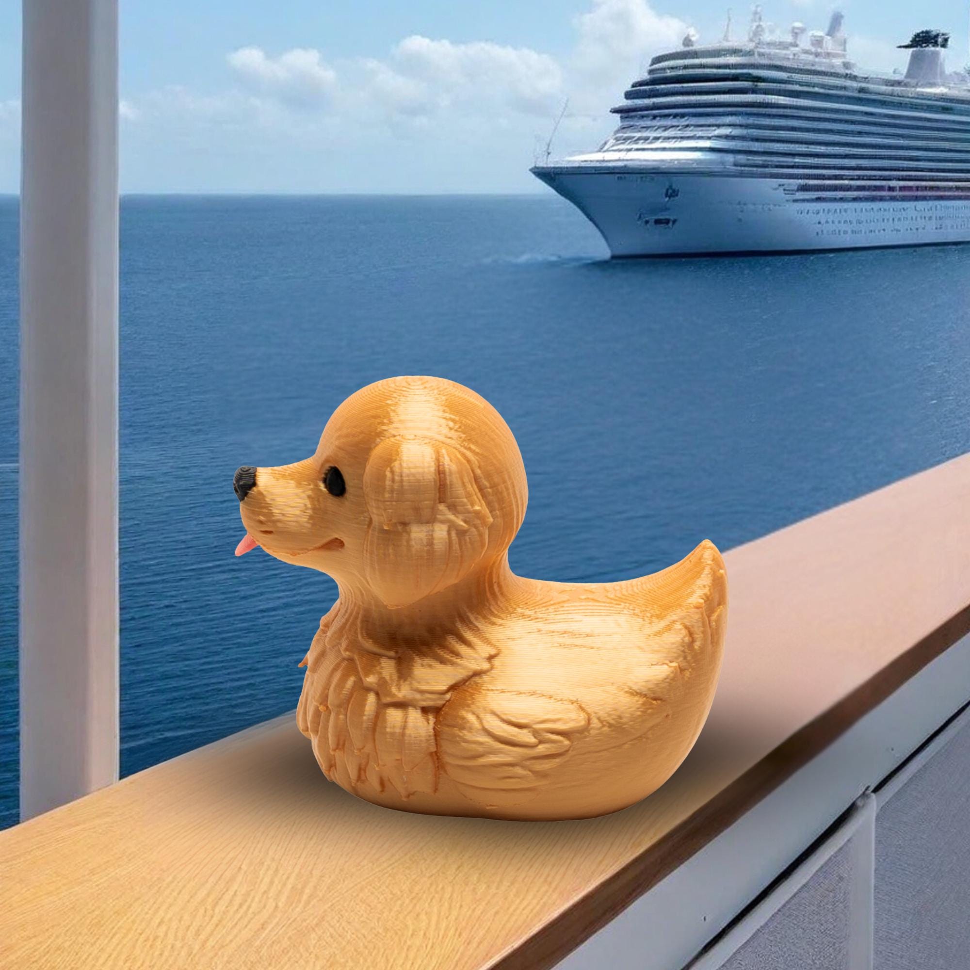 Golden Retriever Duck Bon Voyage Gift for Cruise Hide and Seek Golden Retriever Dog Lover Cute New Puppy Owner Gift Dog Lover Breeder Gift
