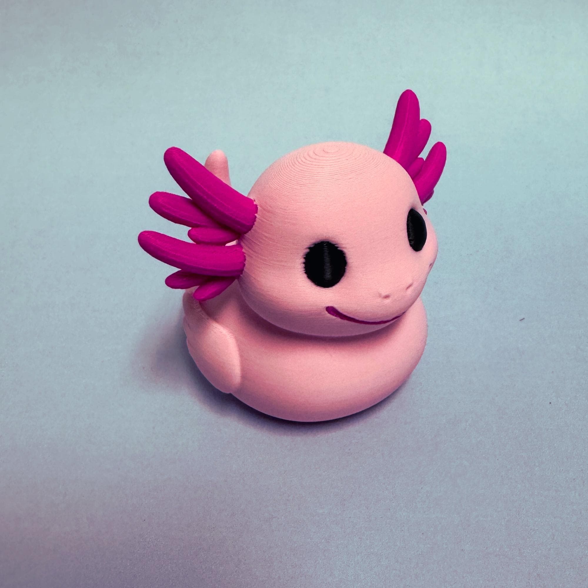 Axolotl Cruise Duck Cute Pink Axolotl for Hide and Seek Cruise Ducking Idea for Family Cruise Activity 3D Printed Axolotl Duck Cake Topper