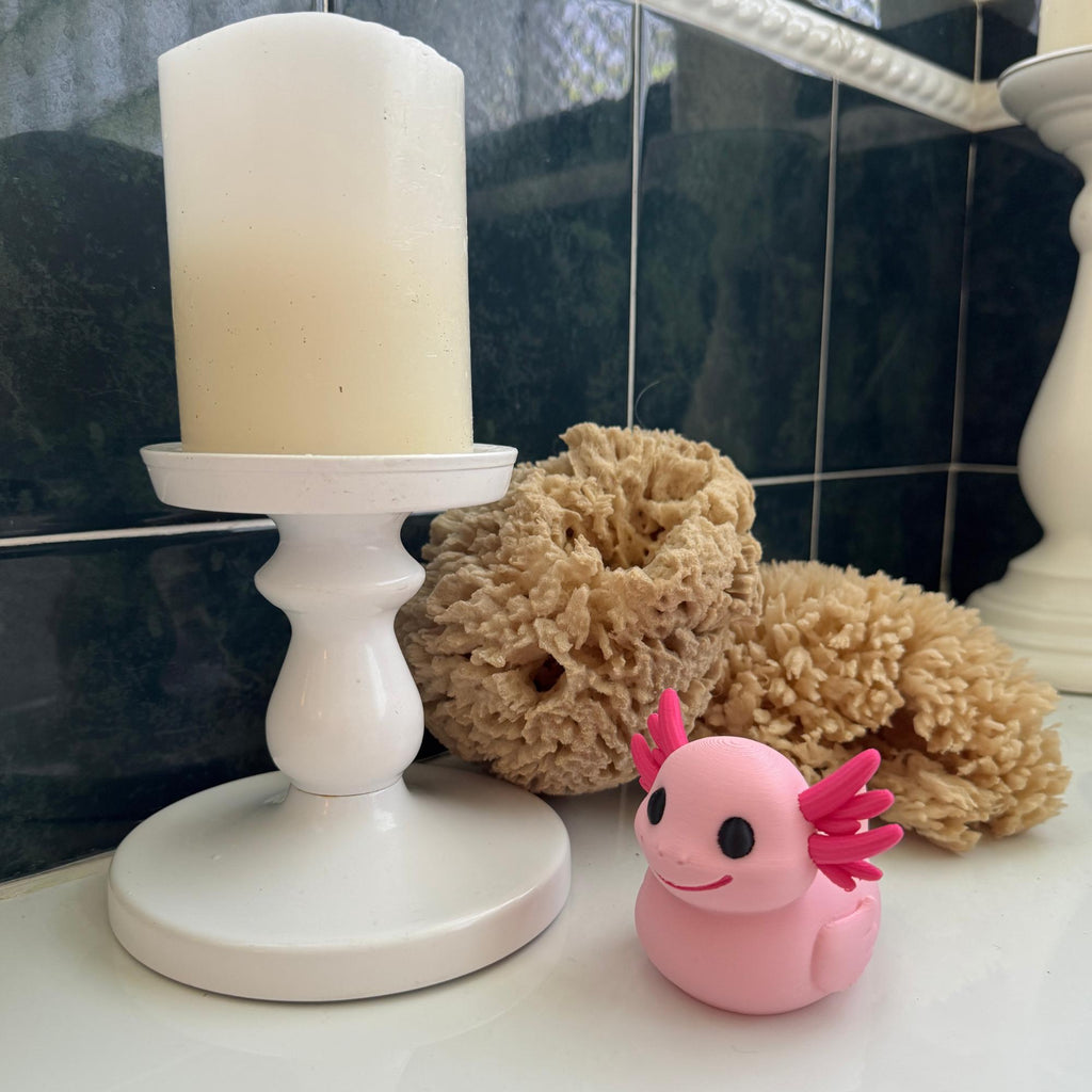 Axolotl Cruise Duck Cute Pink Axolotl for Hide and Seek Cruise Ducking Idea for Family Cruise Activity 3D Printed Axolotl Duck Cake Topper