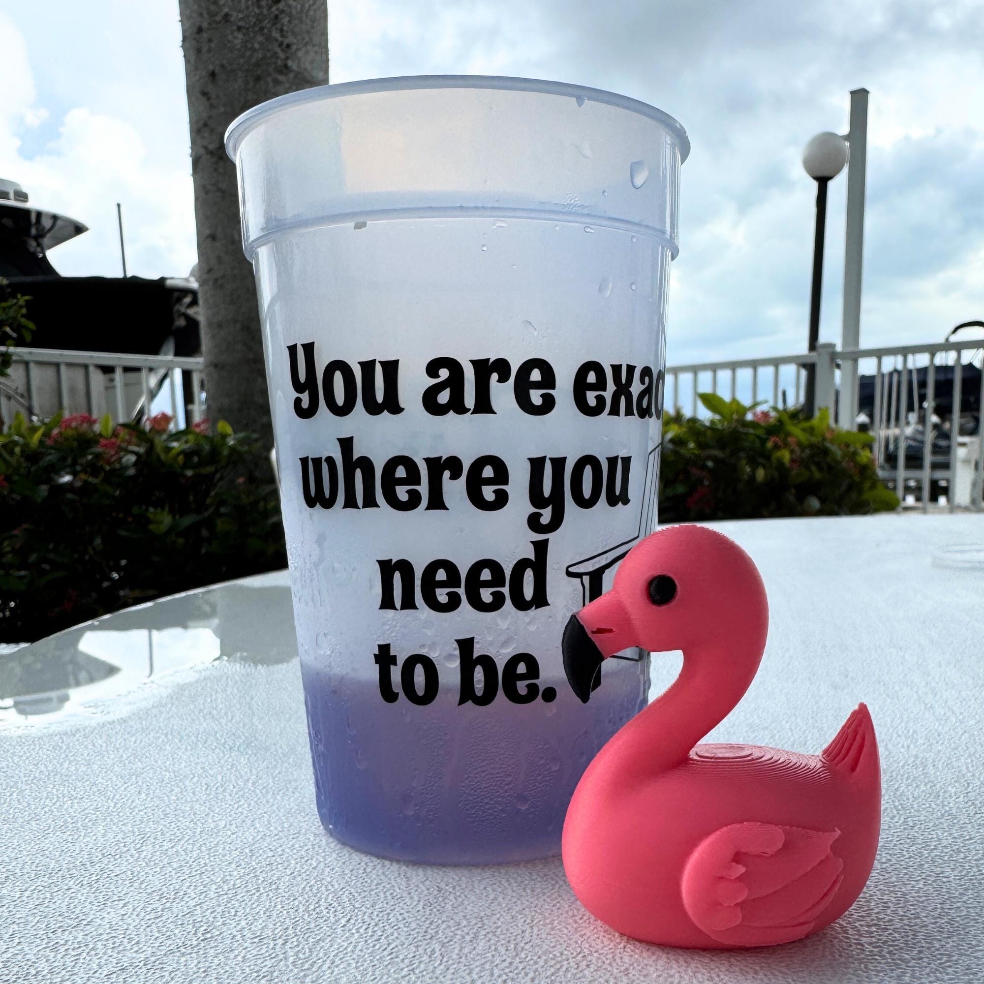 Pink Flamingo Cruise Duck Gift Tropical Hide and Seek Duck for Ship Adventures Summer Party Favor Family Cruise Keepsake Gift Souvenir Duck