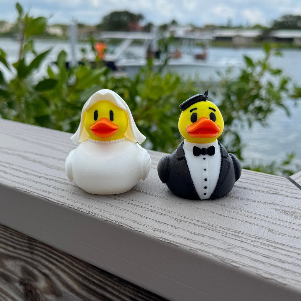 Bride and Groom Cruise Ducks Gift Rustic Wedding Favor for Ship Honeymoon or Bridal Party Souvenir Groom Cake Topper Cute Cruise Duck Find