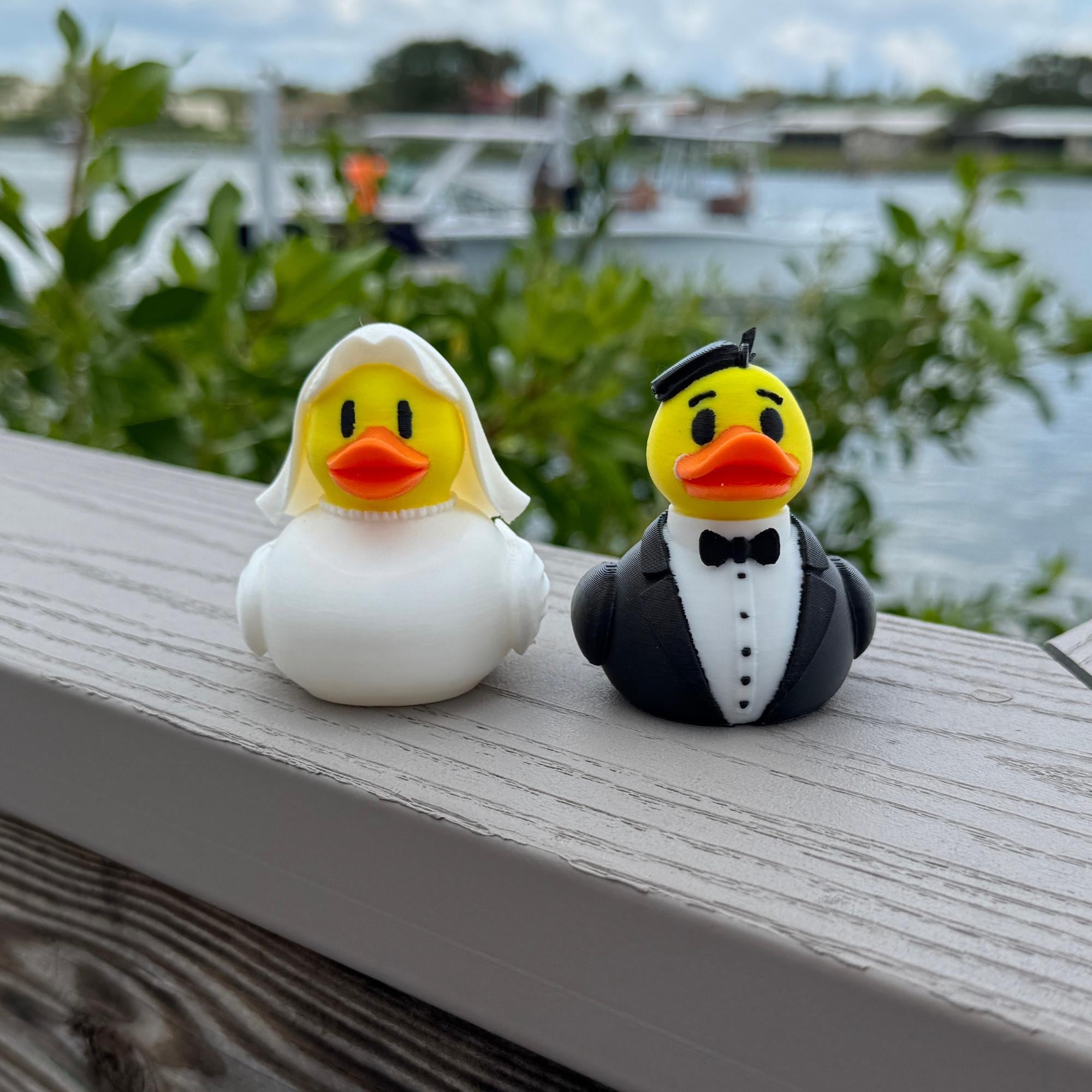Bride and Groom Cruise Ducks Gift Rustic Wedding Favor for Ship Honeymoon or Bridal Party Souvenir Groom Cake Topper Cute Cruise Duck Find