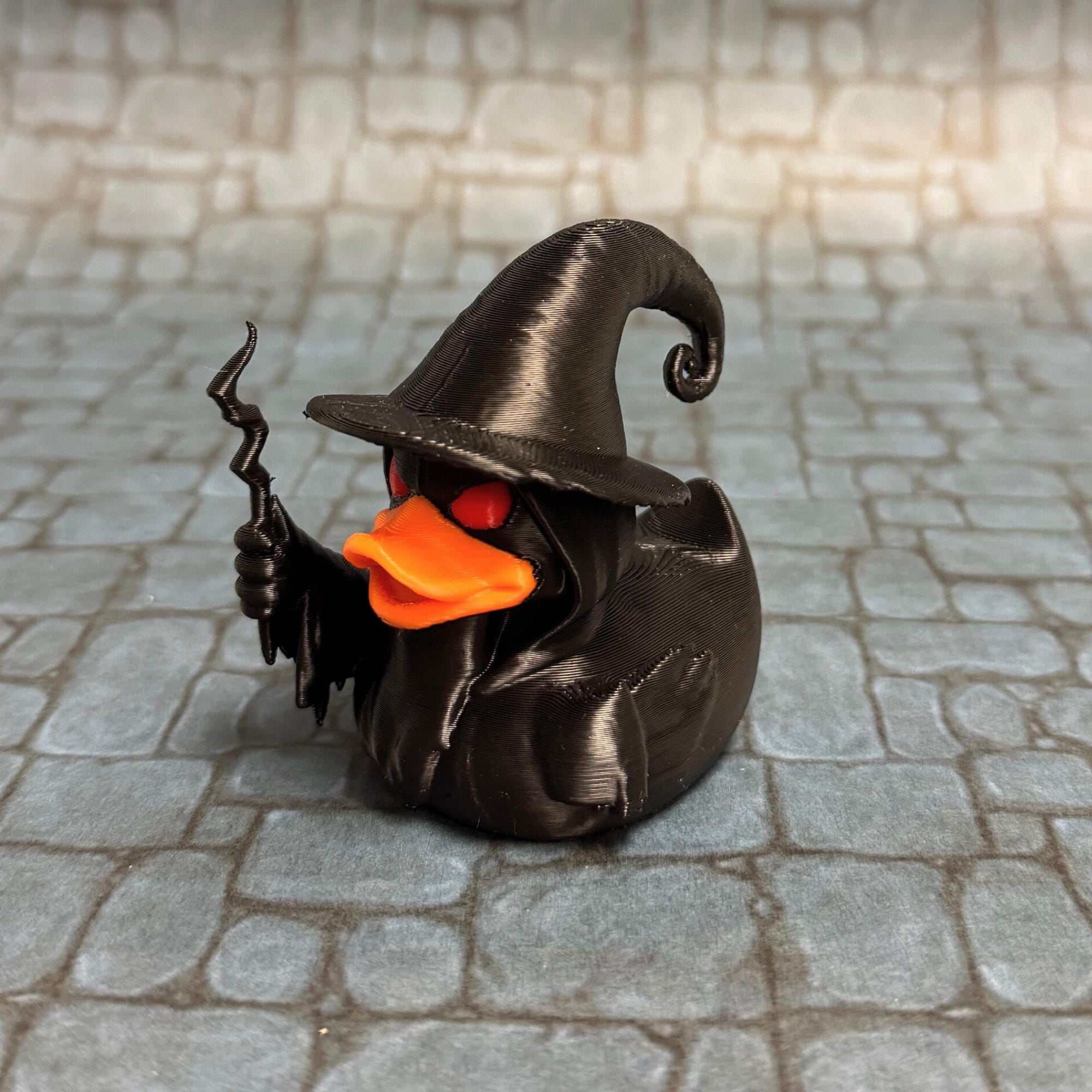 Wizard Duck Halloween Gift for 4x4 Ducking Fans and Cruise Duck Collector Fun Magic Cake Topper Wizard Party Favor Fantasy Bookshelf Decor