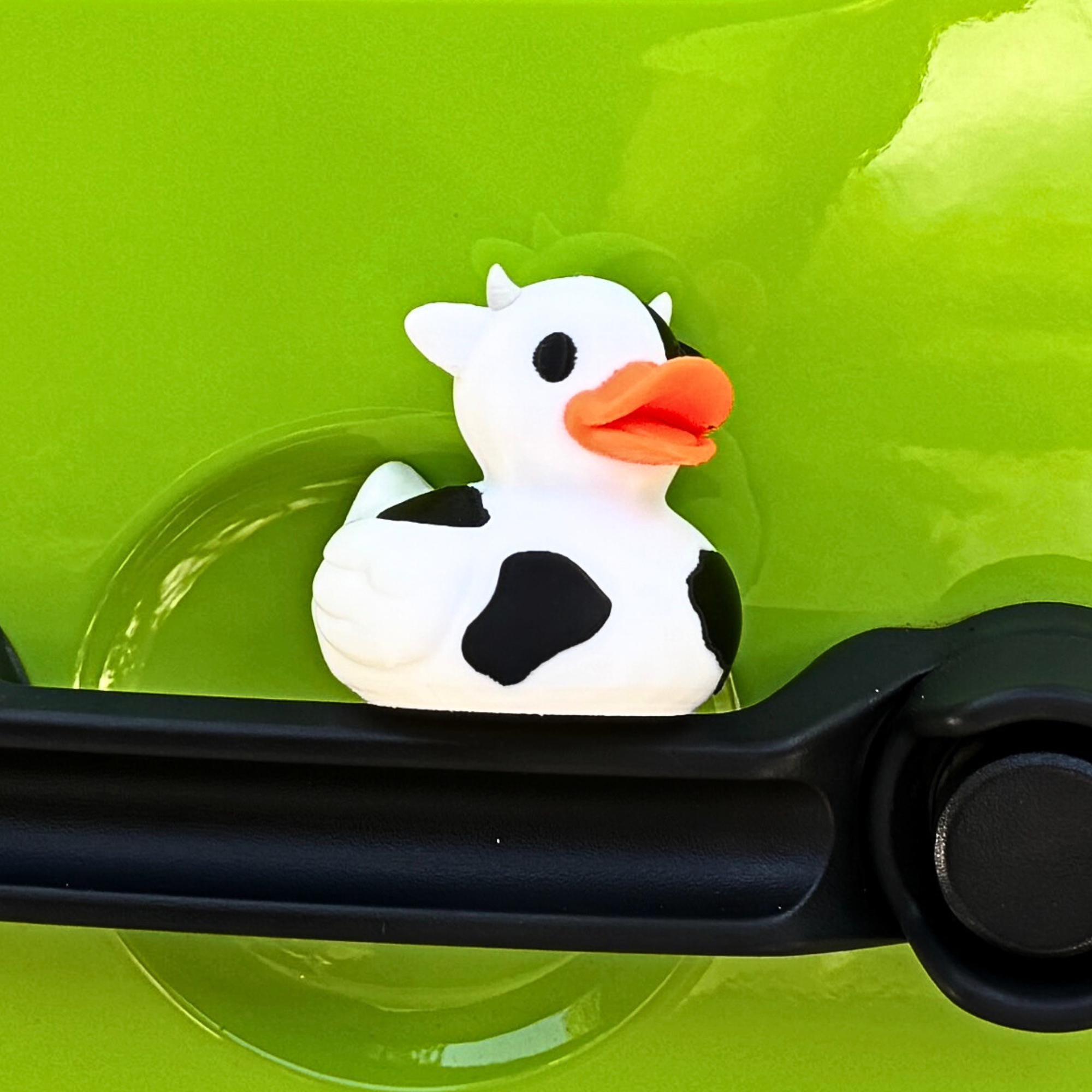 Cow Duck for Ducking Fans Dashboard Dairy Moo Cow Duck for Cruise Bon Voyage Gift and Cute Farm Country Theme Party Favor Decor Cake Topper