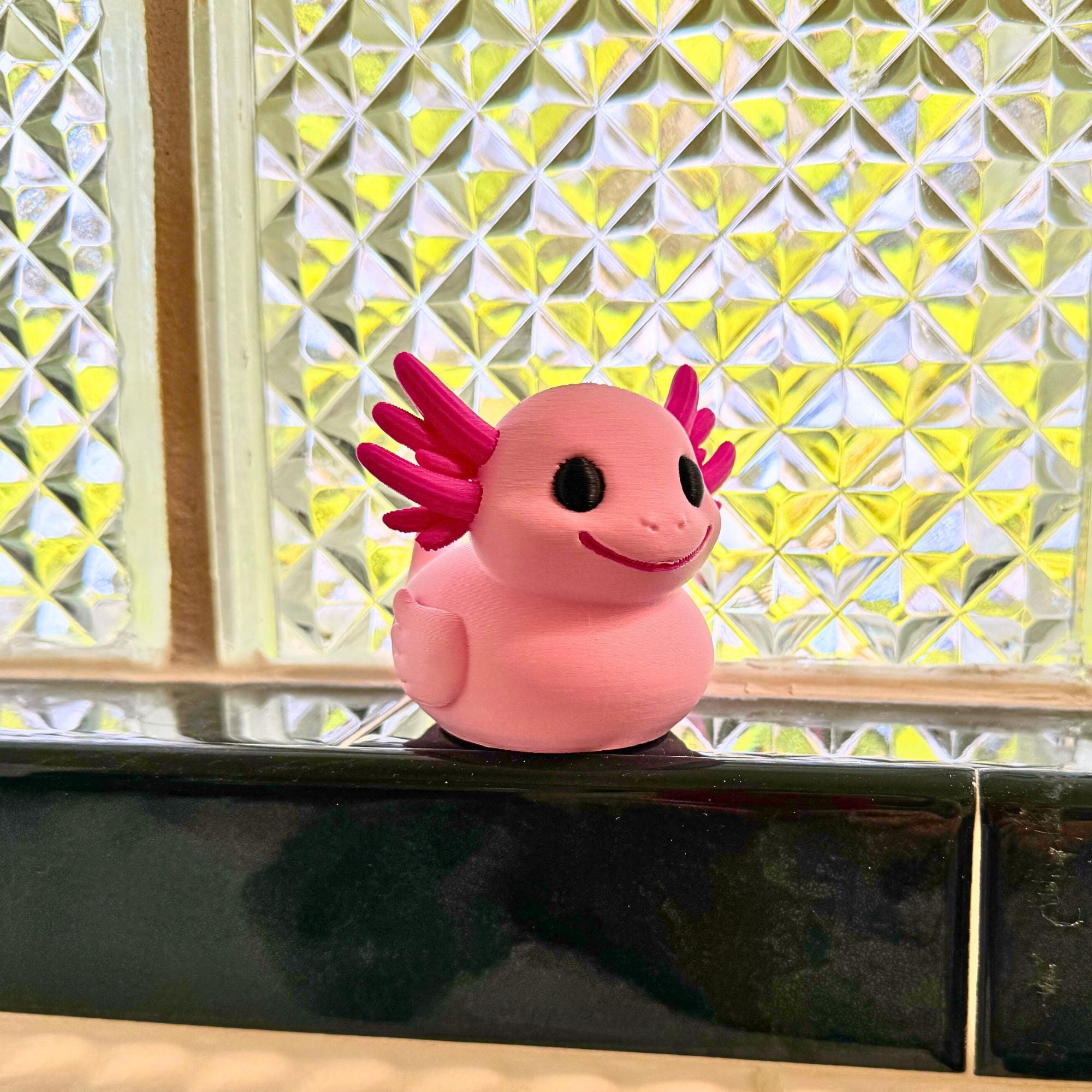 Axolotl Cruise Duck Cute Pink Axolotl for Hide and Seek Cruise Ducking Idea for Family Cruise Activity 3D Printed Axolotl Duck Cake Topper