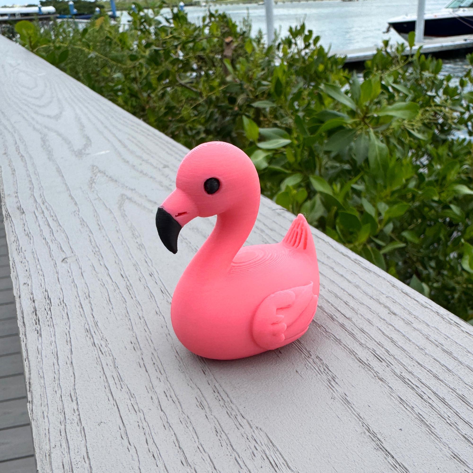 Pink Flamingo Cruise Duck Gift Tropical Hide and Seek Duck for Ship Adventures Summer Party Favor Family Cruise Keepsake Gift Souvenir Duck