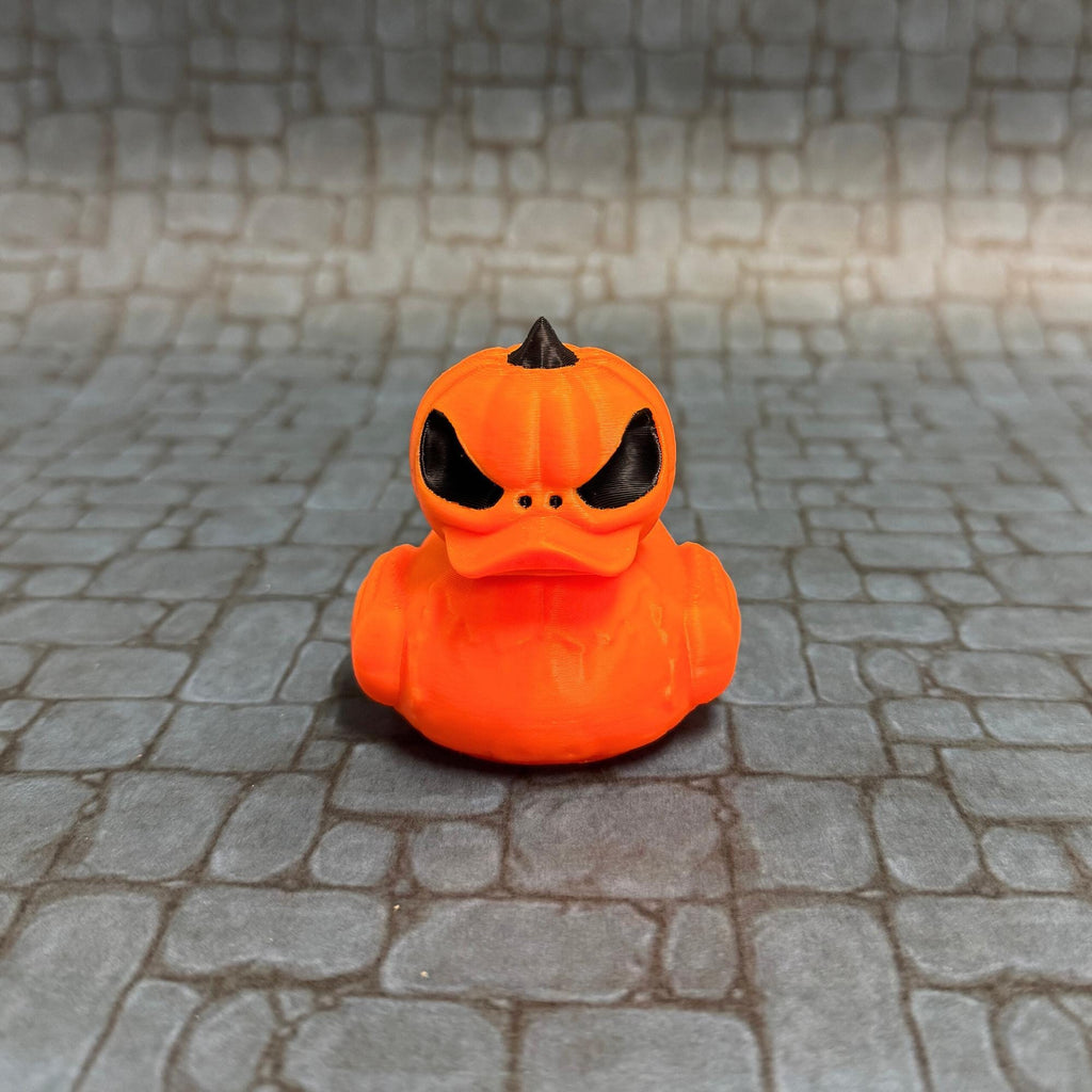 Halloween Jack O’ Lantern Duck for 4x4 Car Ducking and Fall Cruise Gift Pumpkin Duck for Hide and Seek Fun and Off Road Dashboard Decor