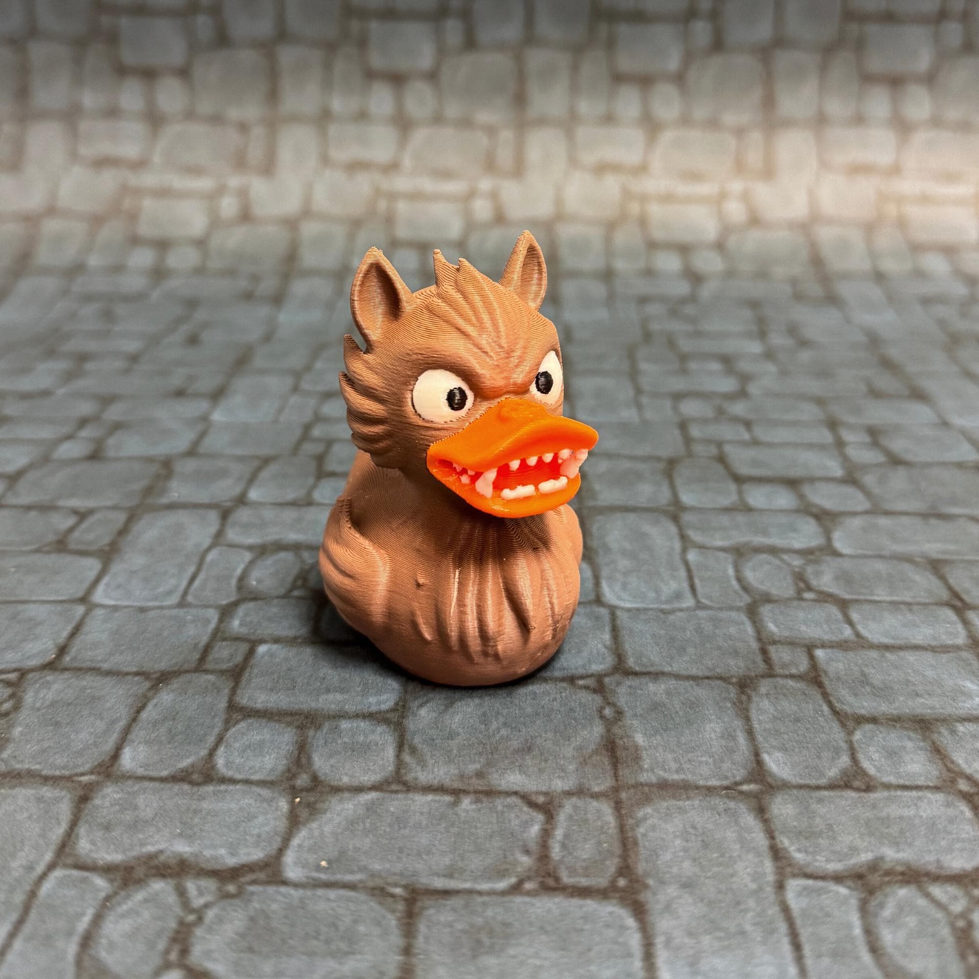 Halloween Werewolf Duck for 4x4 Car Ducking and Cruise Duck Gift Spooky Duck Werewolf for Vehicle Dashboard and Fall Party Favor Supplies
