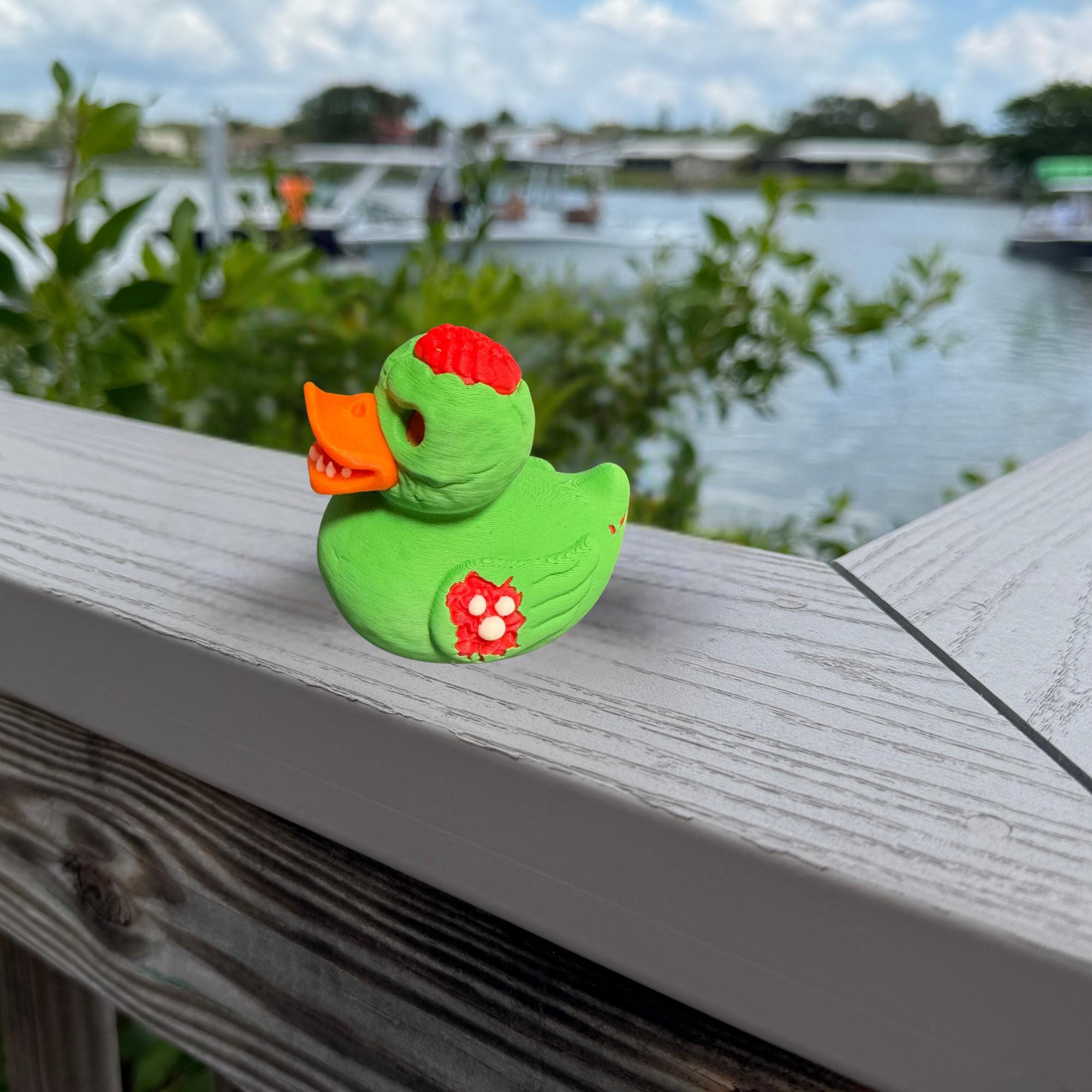 Zombie Duck for 4x4 Ducking Funny Off-Road 3D Printed Duck Gift for Ducking Fans Outdoor Adventures and Halloween Zombie Party Decor Favor