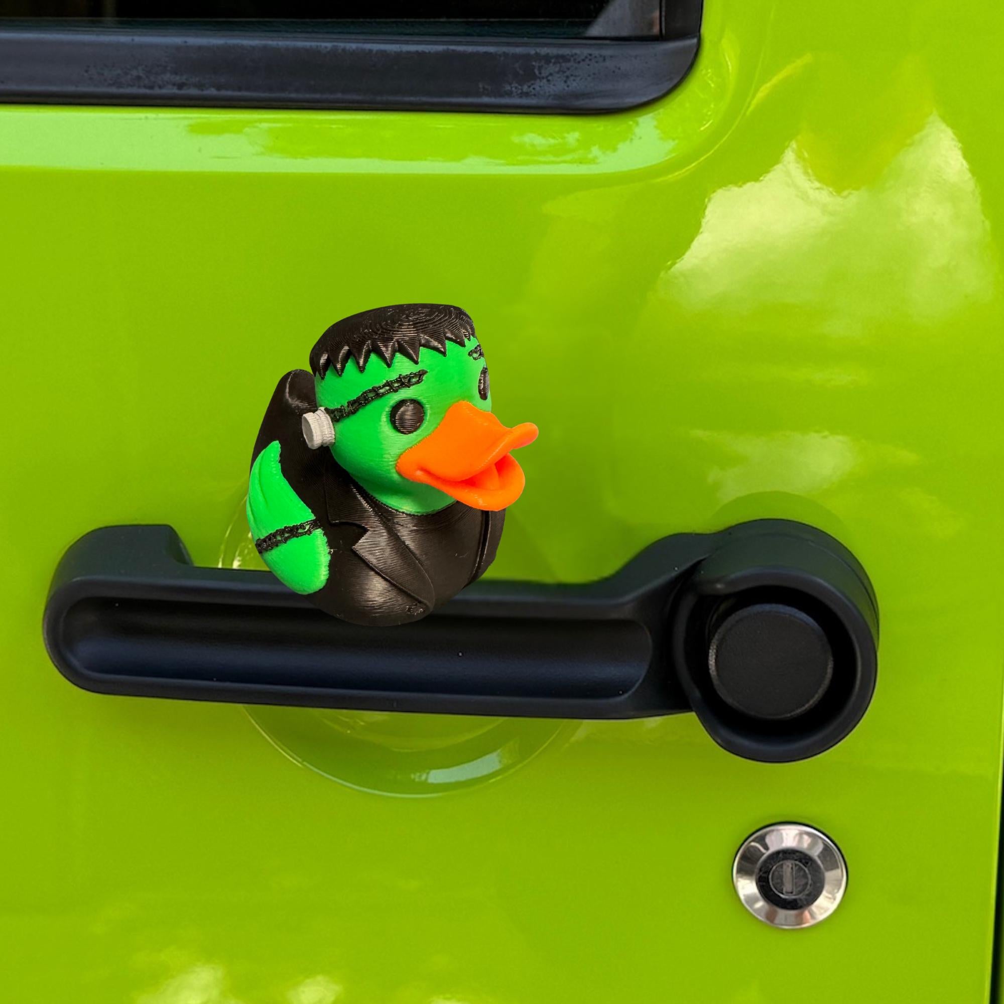 Frankenstein Duck Scary Cute 4x4 Ducking Gift Halloween Party Decor Favor 3D Printed Franken Duck for Vehicle and Cruise Hiding Fun Keepsake